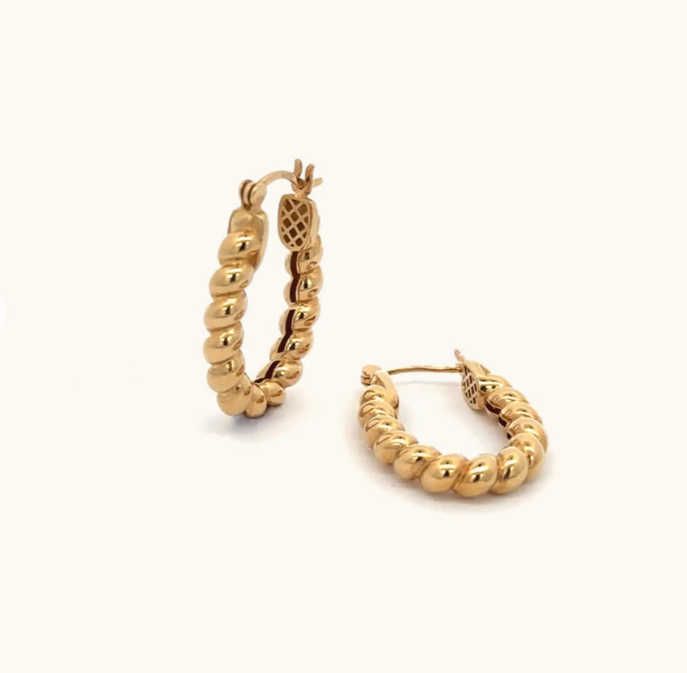 Rope of Salvation Hoop Earings