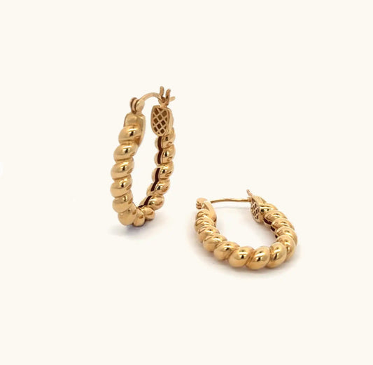 Rope of Salvation Hoop Earings